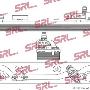 Chłodnica oleju, automatyczna przekładnia SRLINE 2051L8-1 Szybka wysyłka