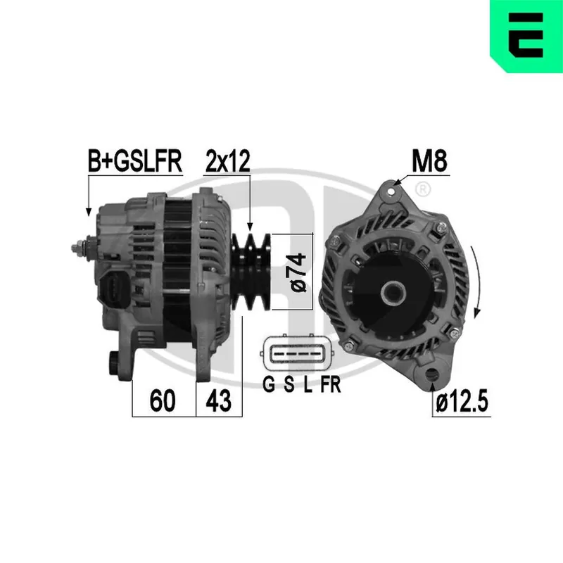 Alternator ERA 209363A Łatwy zwrot