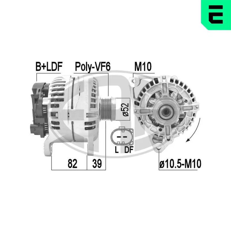 Alternator ERA 209414A Łatwy zwrot