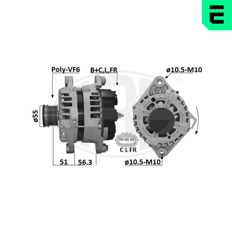 Alternator ERA 209642A Wyprzedaż