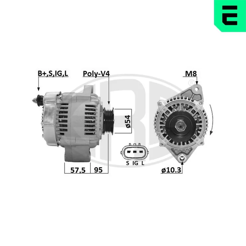 Alternator ERA 209662A Wysoka jakość