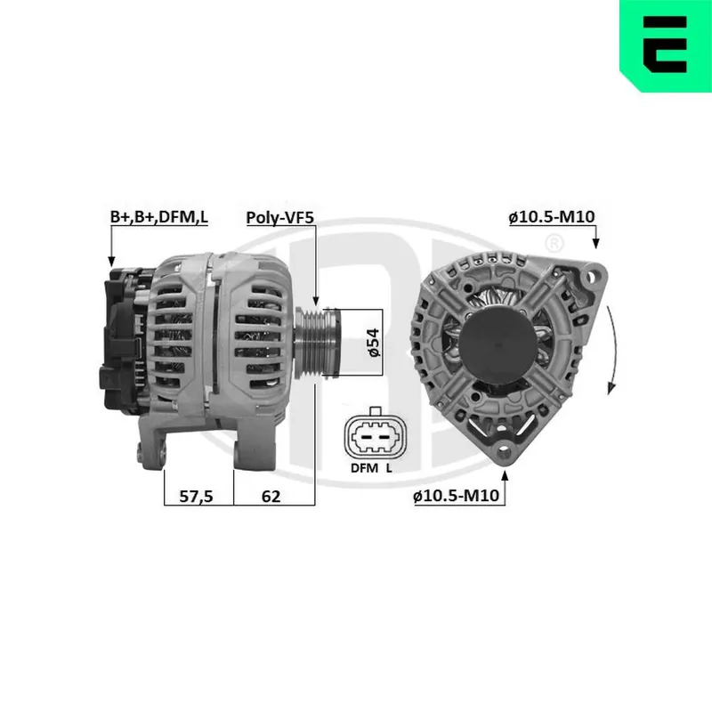 Alternator ERA 209672A Darmowa dostawa