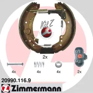 Zestaw szczęk hamulcowych ZIMMERMANN 20990.116.9 Wysoka jakość