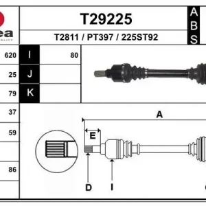 Bestseller Wał napędowy EAI T29225