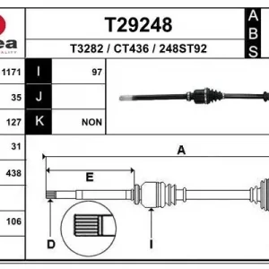 Bestseller Wał napędowy EAI T29248