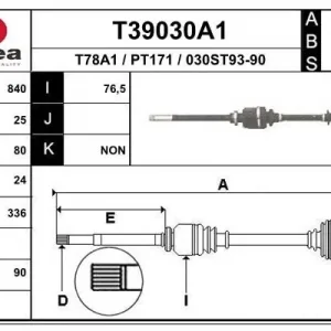 Bestseller Wał napędowy EAI T39030A1