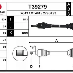 Bestseller Wał napędowy EAI T39279