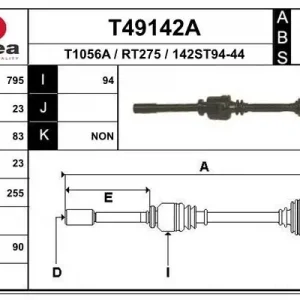 Bestseller Wał napędowy EAI T49142A